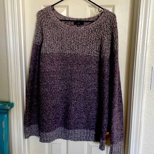 Soft purple tunic sweater from Stitch Fix.